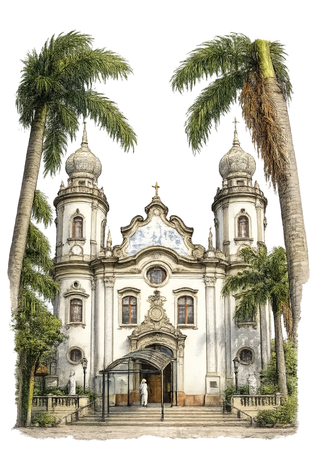 Ilustração da Paróquia Nossa Senhora do Brasil